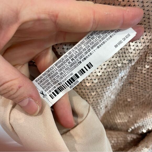 Forever 21 Golden Tone Mini Cocktail Party Dress Sequences - Picture 7 of 7